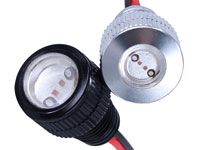 Flush Mount LED Bolt 3W, 11MM, Silver Stainless Steel