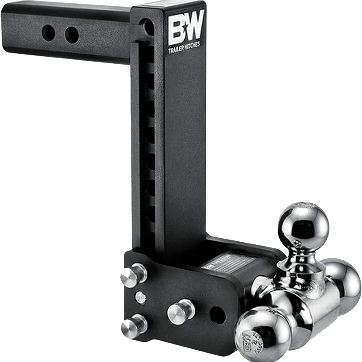 B&W Trailer Hitches Tow & Stow Adjustable Trailer Hitch Ball Mount - F —  Hennessey Outdoor Electronics